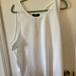 MensWhite  and Black Tank Top